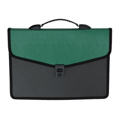 Папка - портфель Buromax 3 compartments, with a lock, green (BM.3734-04)