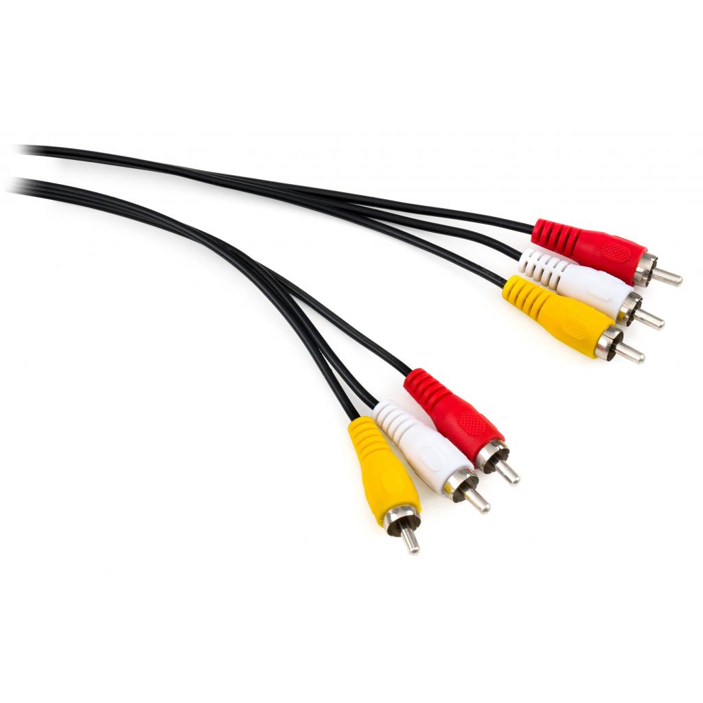 Кабель мультимедійний 3RCA to 3RCA 1.8m Vinga (VCP3RCA1.8)