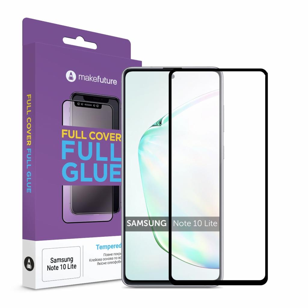 Скло захисне MakeFuture Samsung Note 10 Lite Full Cover Full Glue (MGF-SN10L)