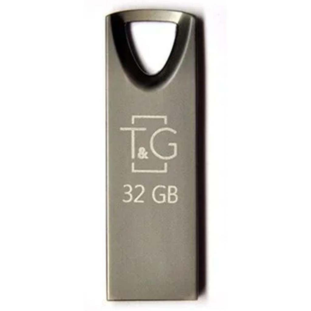 USB флеш накопичувач T&G 32GB 117 Metal Series Black USB 2.0 (TG117BK-32G)