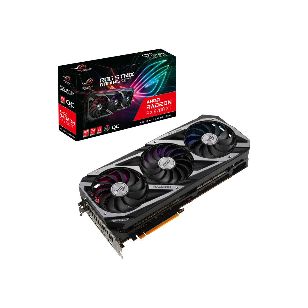 Відеокарта ASUS Radeon RX 6700 XT 12Gb ROG STRIX OC GAMING (ROG-STRIX-RX6700XT-O12G-GAMING)