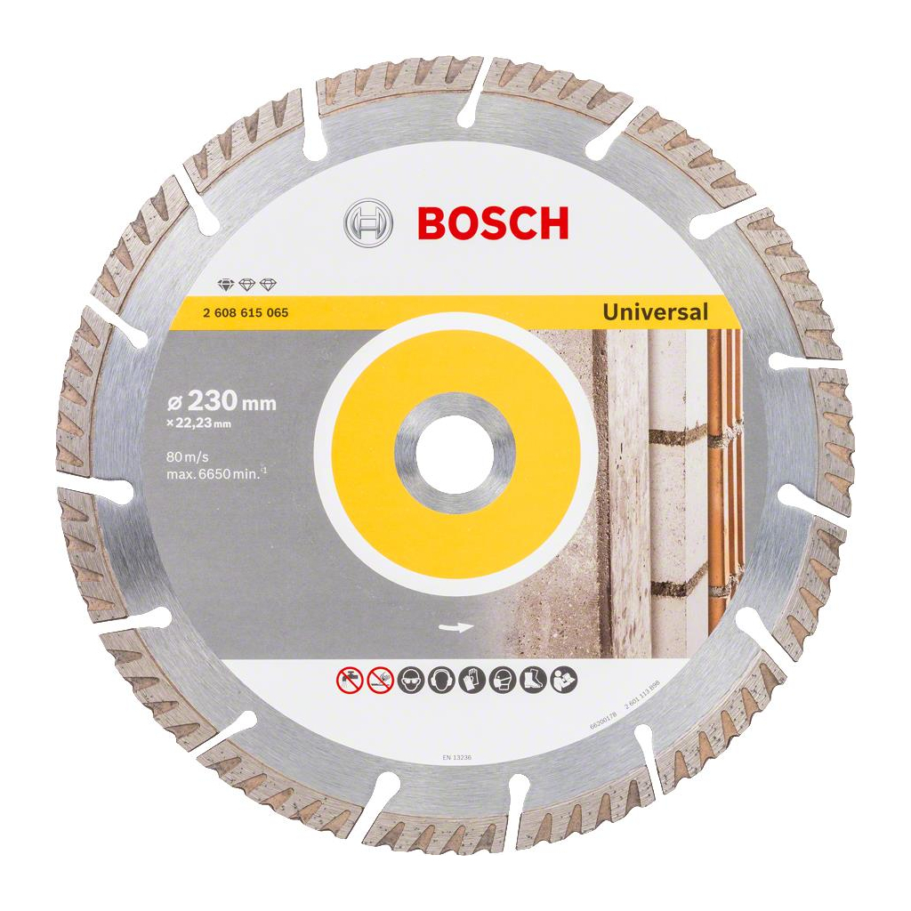 Диск пильний Bosch Standart for Universal 230-22.23, по бетону (2.608.615.065)