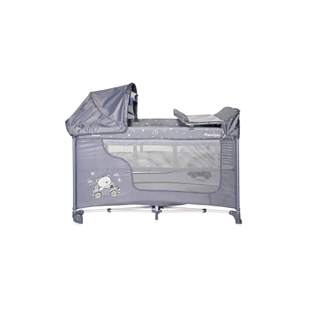 Дитячий манеж Bertoni/Lorelli MOONLIGHT 2L R silver bl