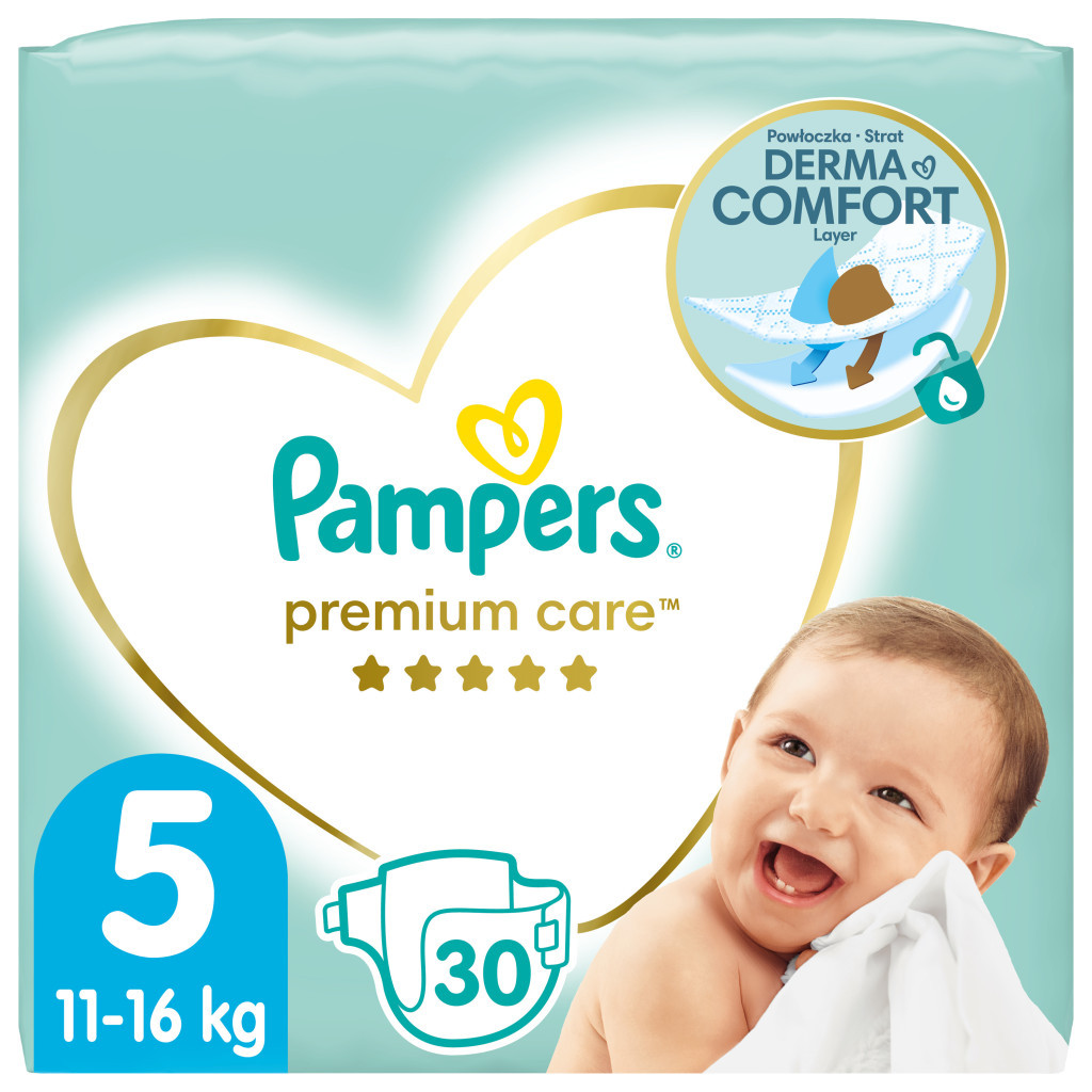 Підгузок Pampers Premium Care Junior Розмір 5 (11-16 кг) 30 шт (8001090379399)