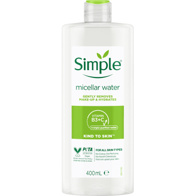 Міцелярна вода Simple Micellar Water Vitamin B3+C 400 мл (8710908371509)