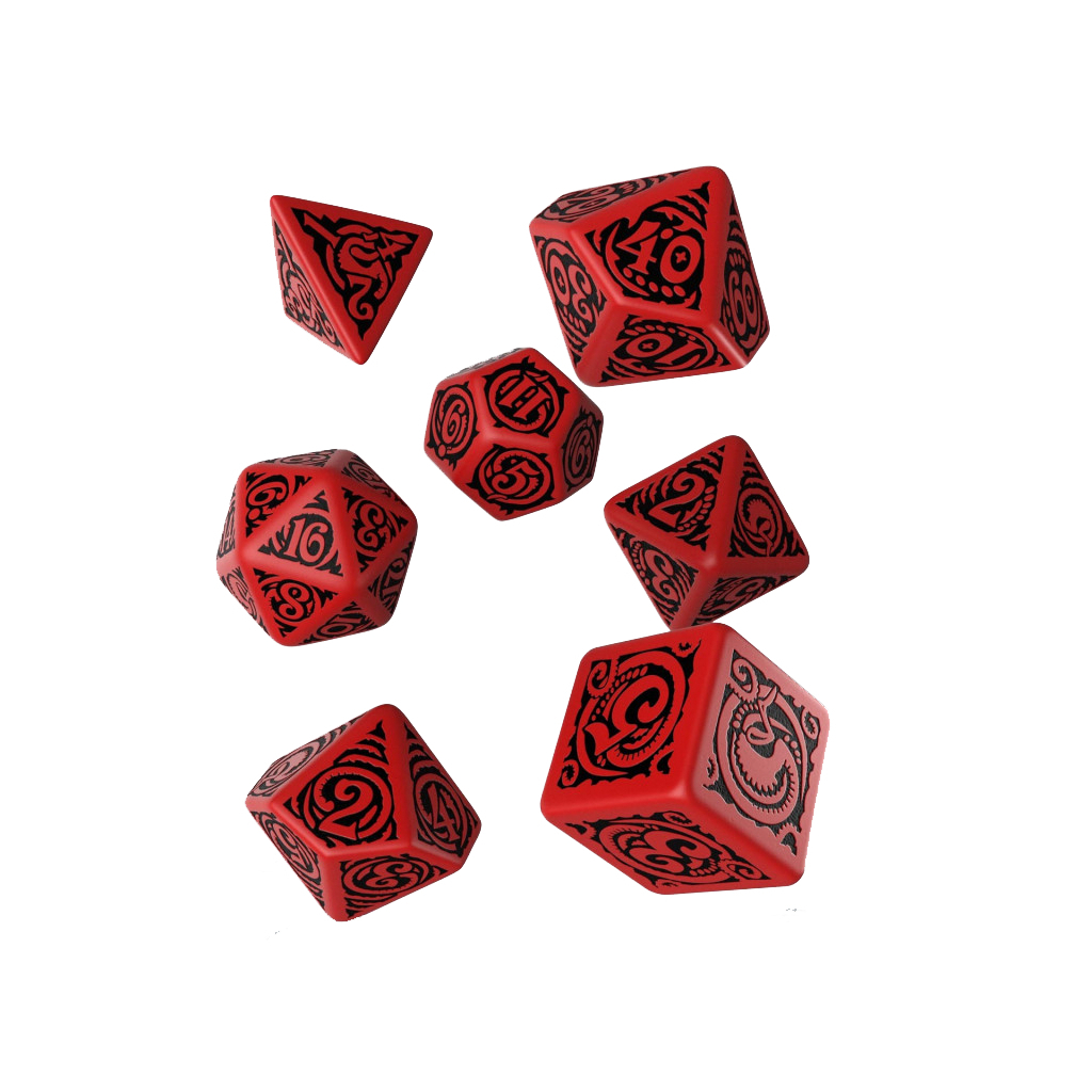 Набір кубиків для настільних ігор Q-Workshop COC The Outer Gods Nyarlathotep Dice Set (7 шт) (SCTN62)