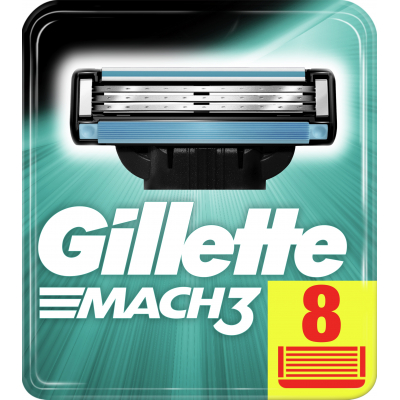 Змінні касети Gillette Mach3 8 шт. (3014260243548/3014260239640)