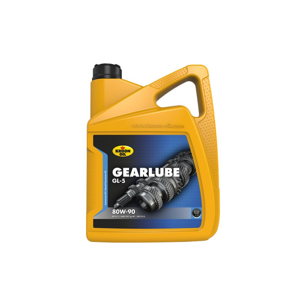 Трансмісійна олива Kroon-Oil GEARLUBE GL-5 80W-90 5л (KL 01325)