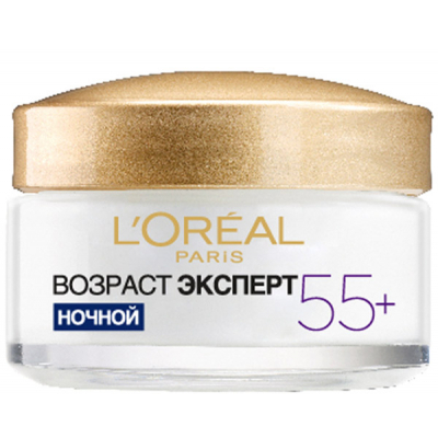 Крем для обличчя L'Oreal Paris Вік експерт 55+ проти зморшок нічний 50 мл (3600522632429/3600524033248)