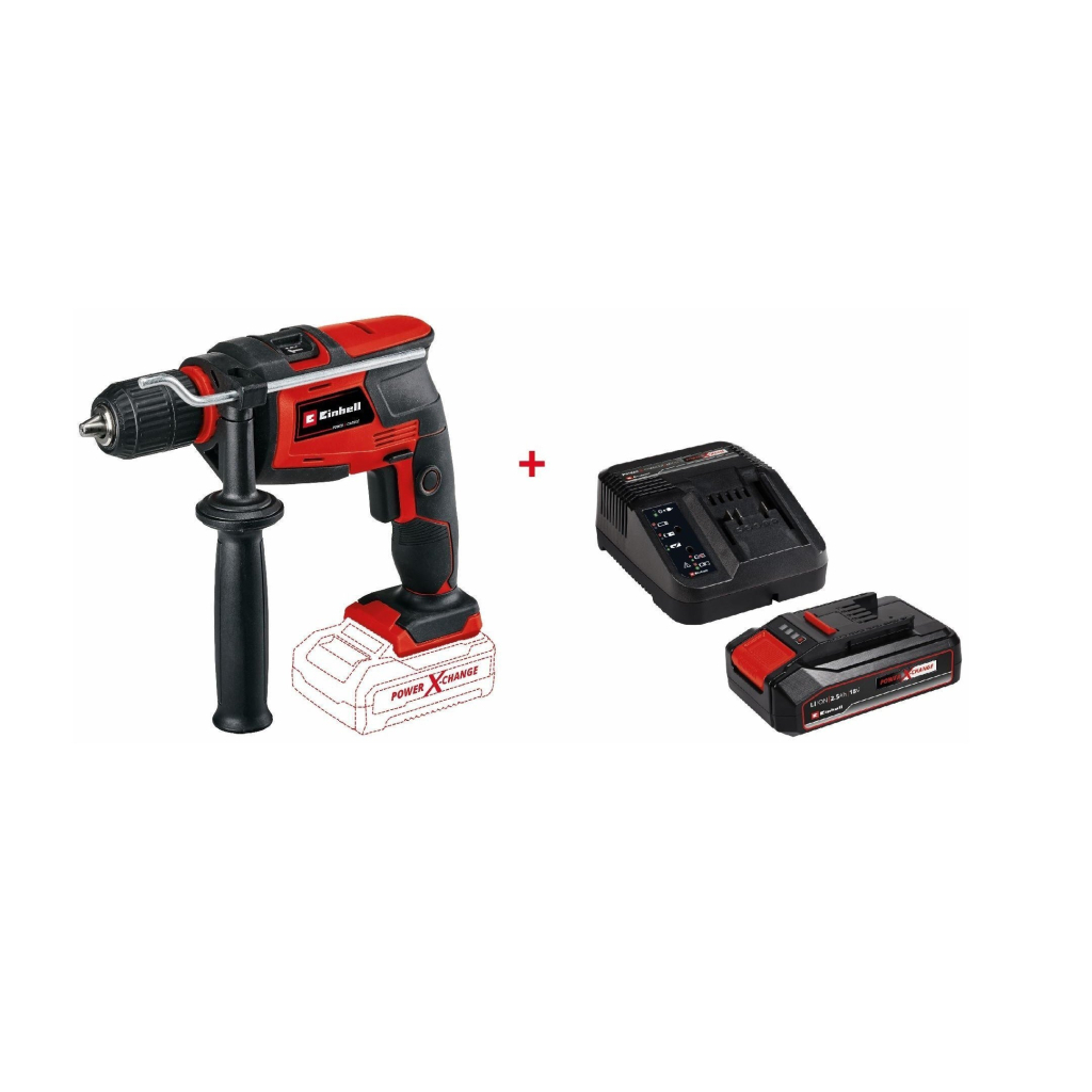 Дриль Einhell TC-ID 18 Li Kit 2.5 Ah, кейс (20121446)