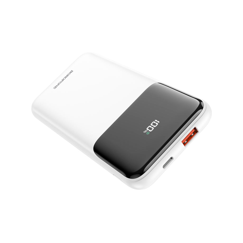 Батарея універсальна BOROFONE BJ22 10000mAh PD/18W, QC/22.5W, FCP, AFC, white (6974443384574)