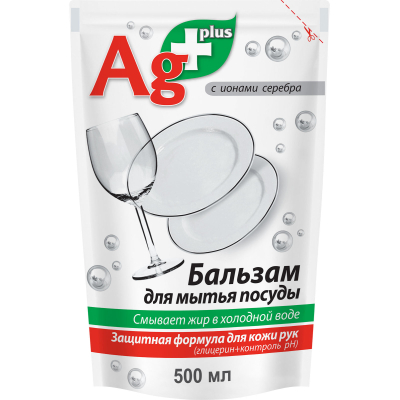 Засіб для ручного миття посуду Bio Formula Ag+ дой-пак 500 мл (4823015900488)