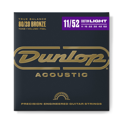 Струни для гітари Jim Dunlop 80/20 Bronze Acoustic Guitar Strings (11-52) (DAB1152)