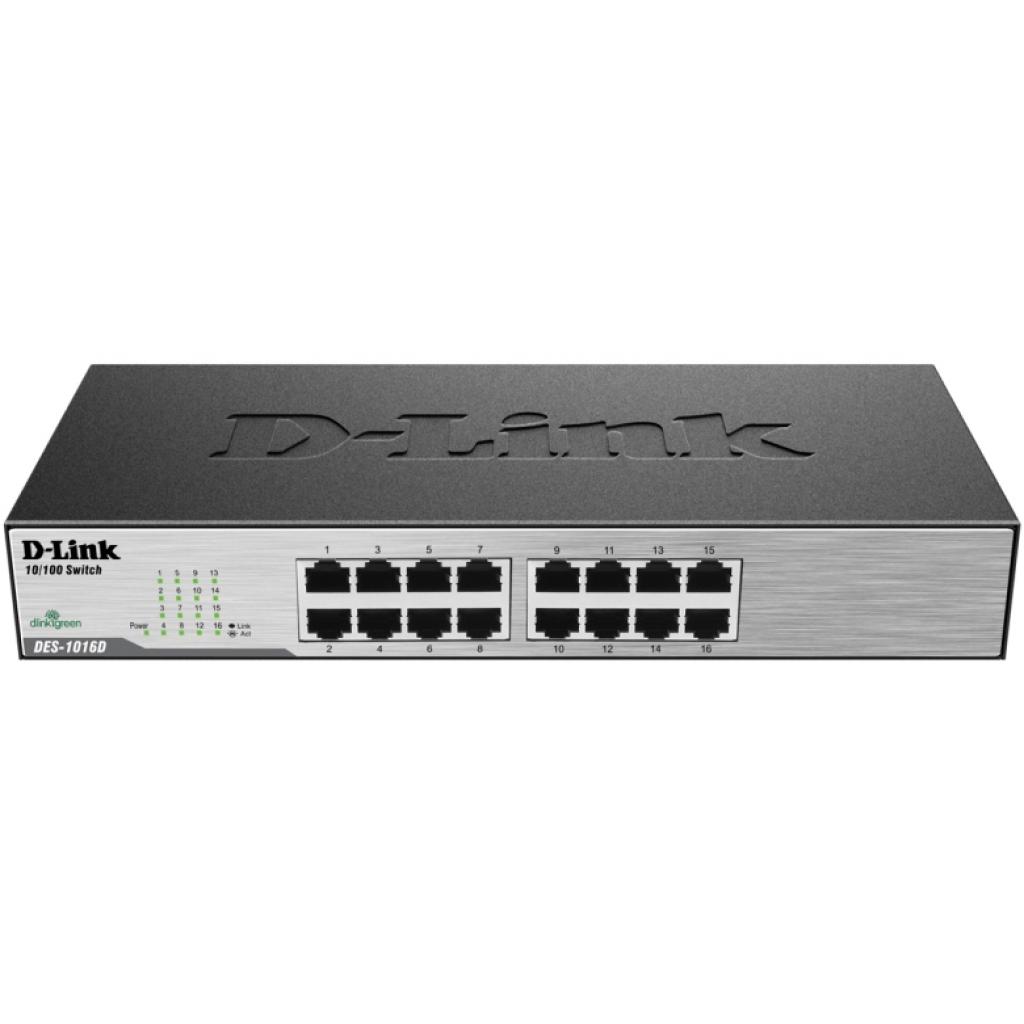 Комутатор мережевий D-Link DES-1016D/G1