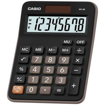 Калькулятор Casio MX-8В-BK-W-EC