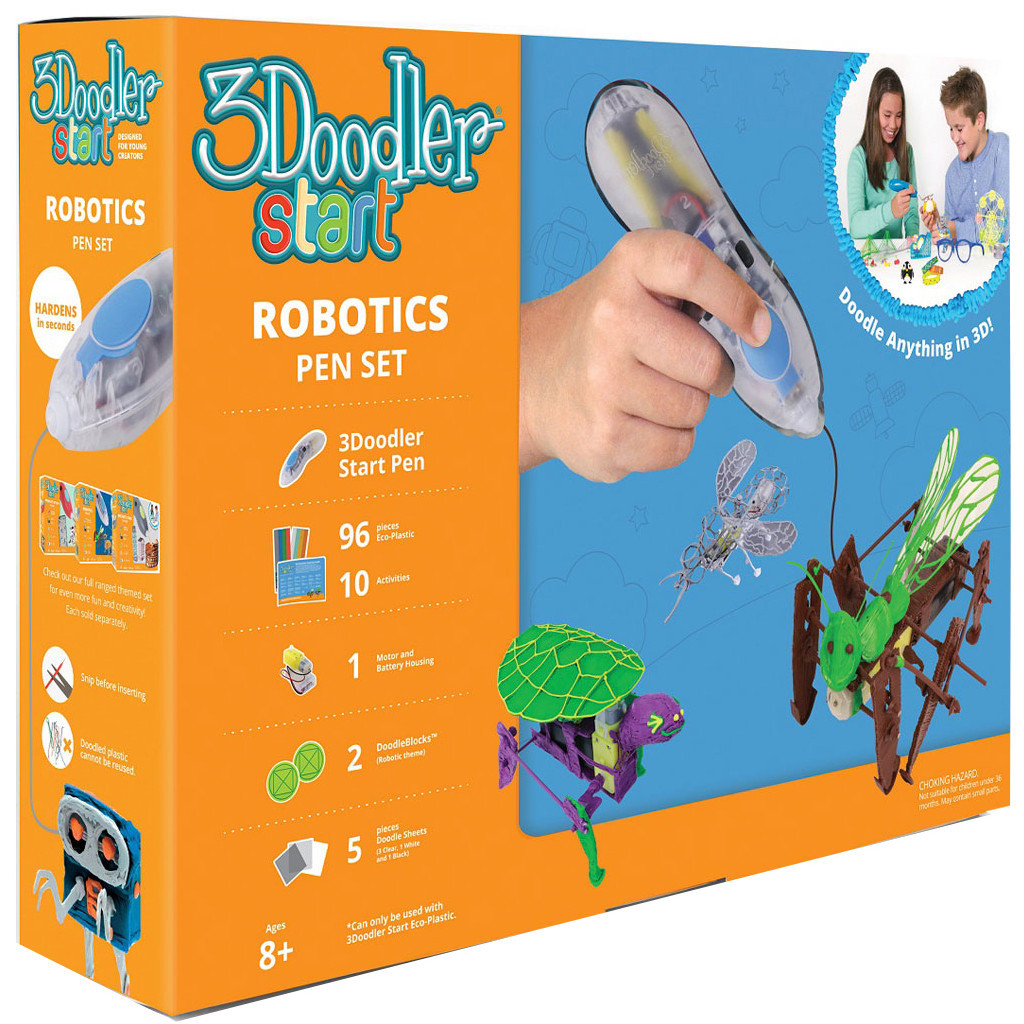 3D - ручка 3Doodler Start для дитячої творчості -Роботехніка (3DS-ROBP-COM)