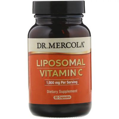 Вітамін Dr. Mercola Вітамін C в ліпосоми, 1000 мг, Liposomal Vitamin C, 60 капсу (MCL-01499)