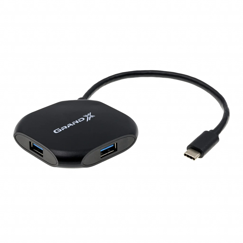 Концентратор Grand-X Type- C to 4 x USB3.1 (GH-417)