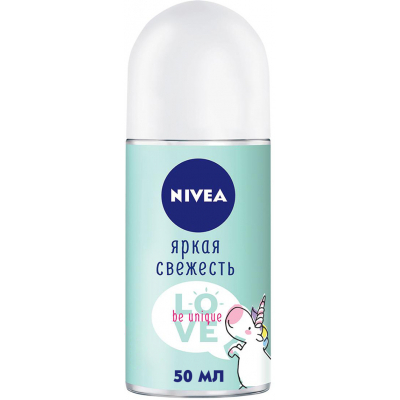 Антиперспірант Nivea Love Be Unique Яскрава Свіжість кульковий 50 мл (4005900840578)