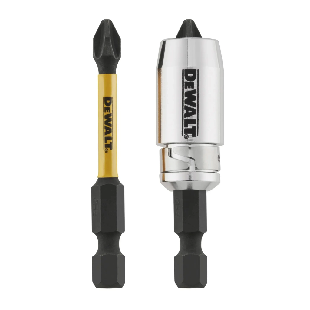 Набір біт DeWALT IMPACT TORSION, ударних, Ph2, L=50 мм, 2 шт.+магнітний тримач (DT70536T)