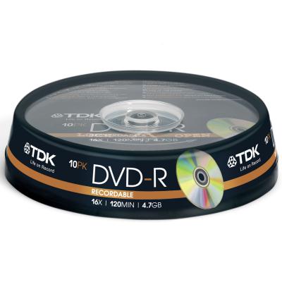 Диск DVD TDK 4.7GB 16X Cakebox 10шт (t19415)