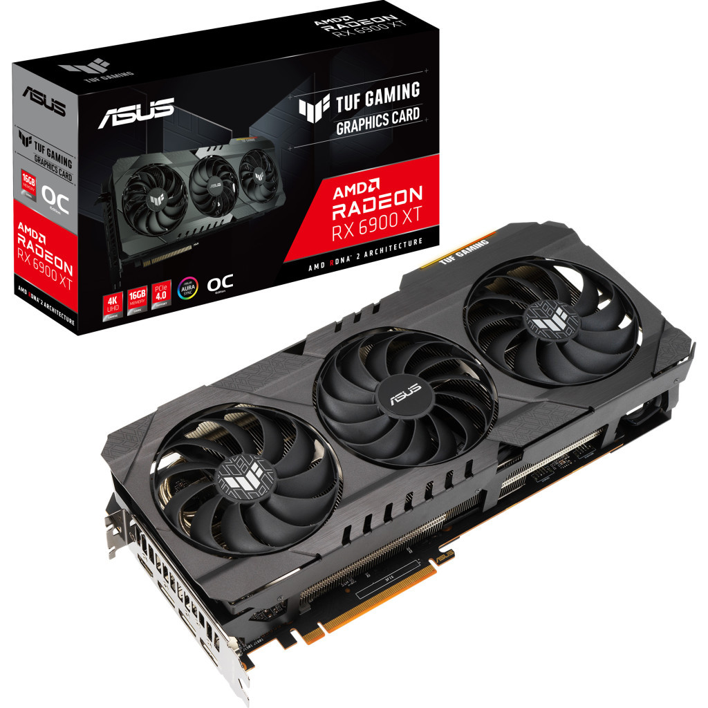 Відеокарта ASUS Radeon RX 6900 XT 16Gb TUF OC GAMING (TUF-RX6900XT-O16G-GAMING)