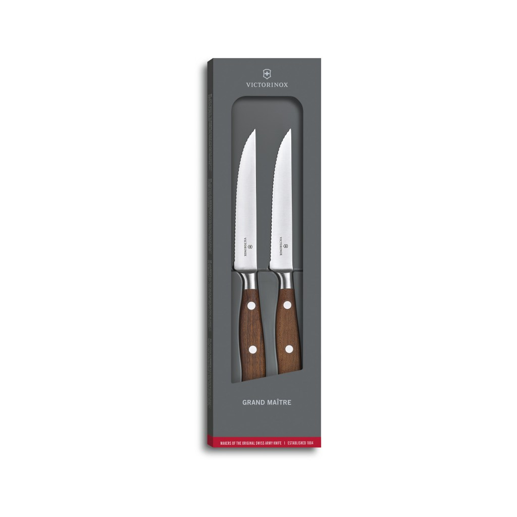 Набір ножів Victorinox Grand Maitre Steak Set 12см Serrated Wood (7.7240.2W)