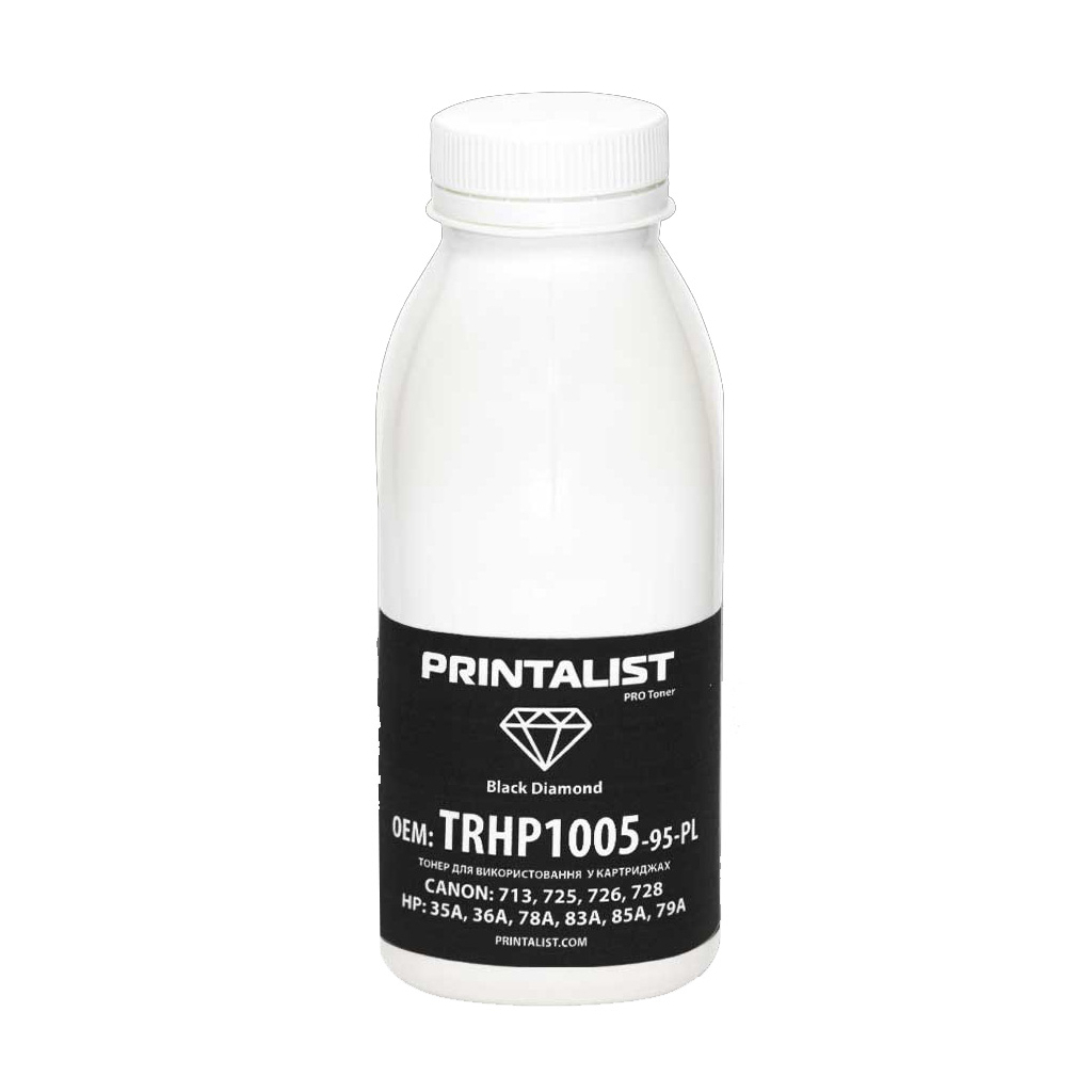 Тонер HP LJ P1005/1006/1505, 95г Black Printalist (TRHP1005-95-PL)