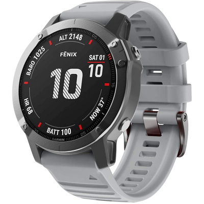 Ремінець до смарт-годинника Armorstandart Silicone 26mm для Garmin Fenix 5x/6x Grey (ARM60805)