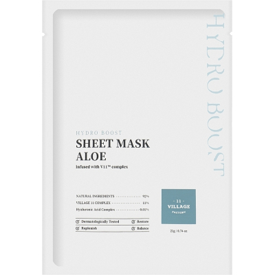 Маска для обличчя Village 11 Factory Hydro Boost Sheet Mask Aloe 21 г (8809663754488)