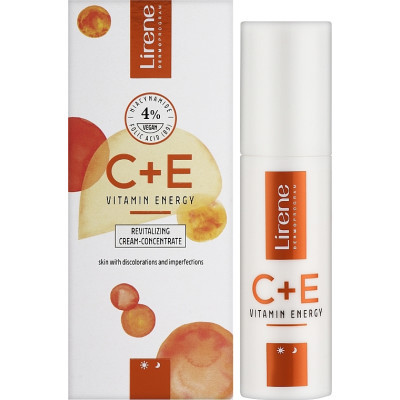 Крем для обличчя Lirene C + E Vitamin Energy Cream Відновлювальний 40 мл (5900717768017)