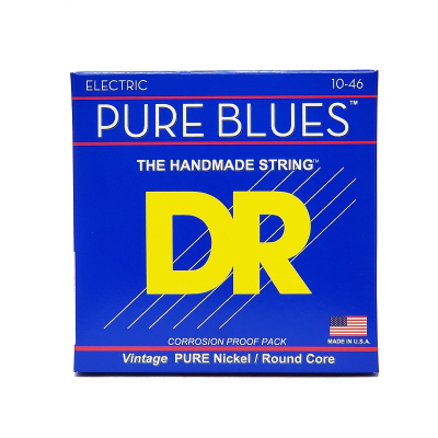 Струни для гітари DR Strings PURE BLUES Electric Guitar Strings - Medium (10-46) (PHR-10)