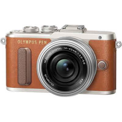 Цифровий фотоапарат Olympus E-PL8 14-42 mm Pancake Zoom Kit brown/silver (V205082NE000)