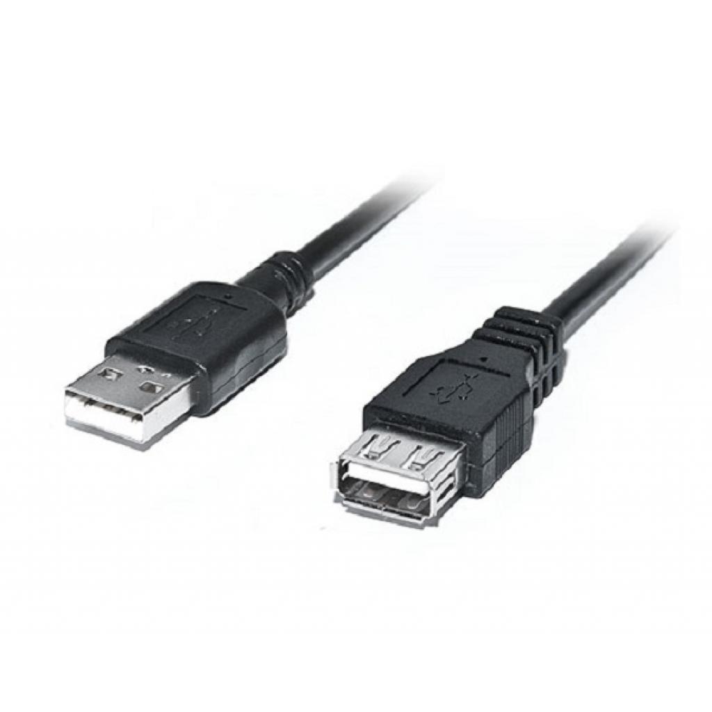 Дата кабель USB 2.0 AM/AF 3.0m Pro black REAL-EL (EL123500029)