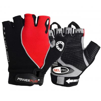 Велорукавиці PowerPlay 5019 Black/Red XS (5019D_XS_Red)