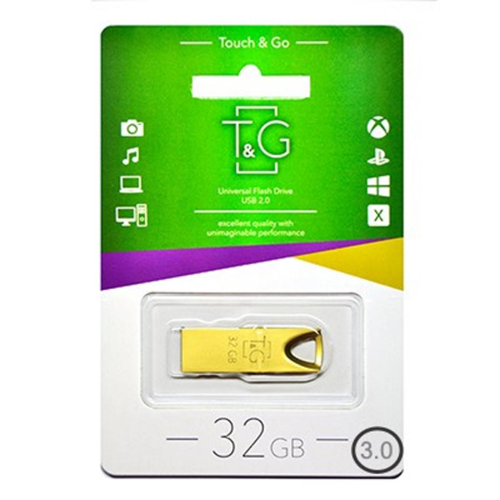 USB флеш накопичувач T&G 32GB 117 Metal Series Gold USB 2.0 (TG117GD-32G3)