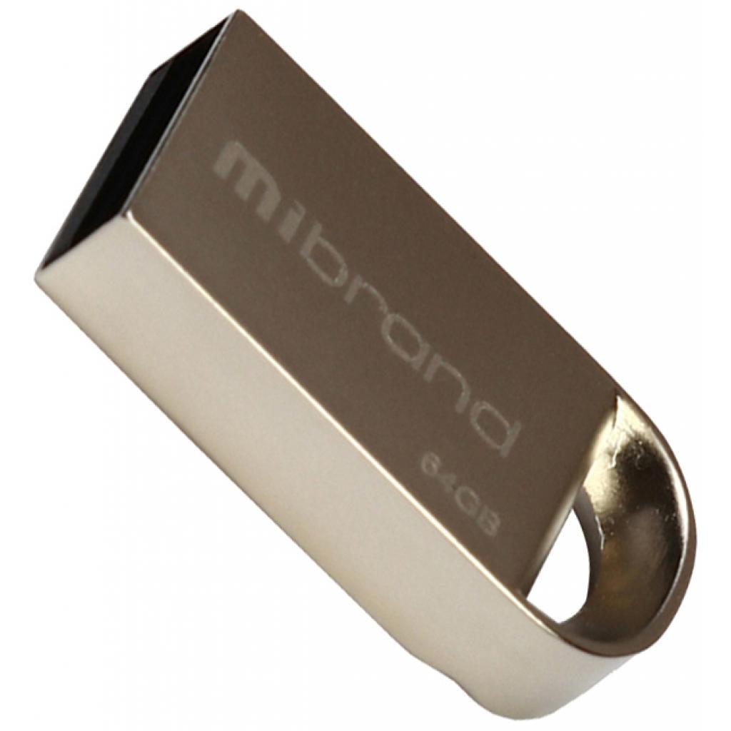 USB флеш накопичувач Mibrand 64GB lynx Silver USB 2.0 (MI2.0/LY64M2S)