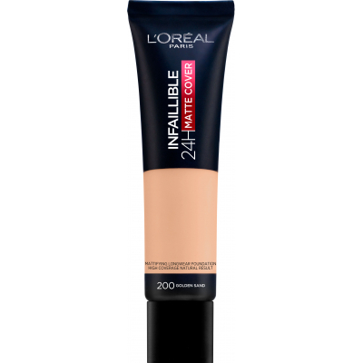 Тональний крем L'Oreal Paris Infaillible 24h Matte Cover 200 - Golden Sand 30 мл (3600523784271)