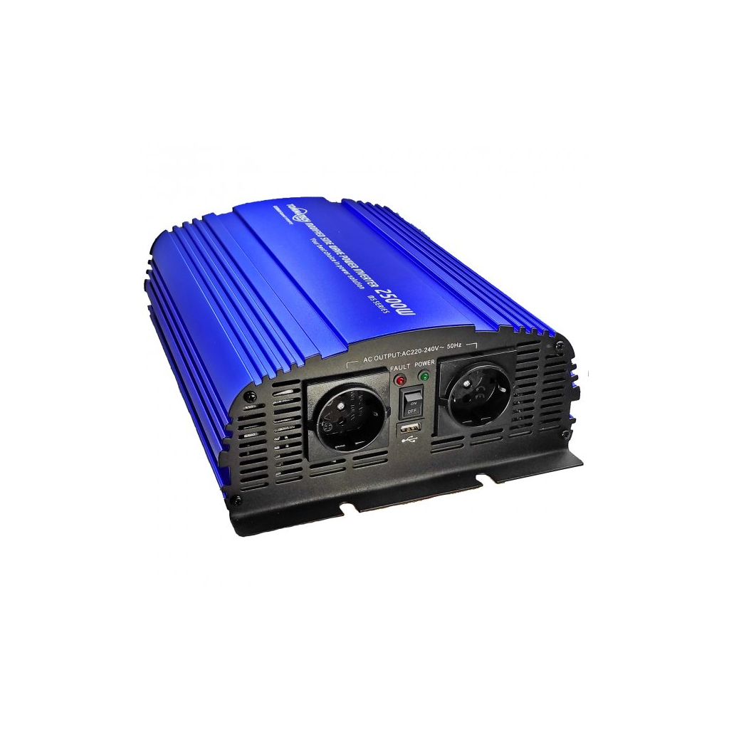 Автомобільний інвертор 12V/220V MS-2500 2500W, approximate sinusoid, USB, Shuko*2 Tommatech (29448)