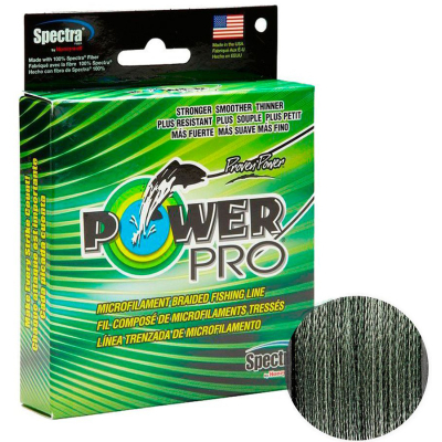 Шнур Power Pro Moss Green 275m 0.19mm 28.6lb/13.0kg (2266.74.63)