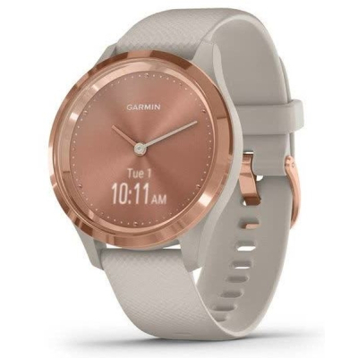 Смарт-годинник Garmin vivomove 3S, Rose Gold, Light Sand, Silicone,, (010-02238-02)