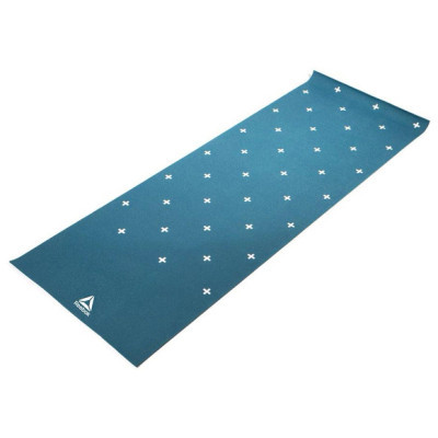 Килимок для йоги Reebok Double Sided 4mm Yoga Mat блакитний, білий RAYG-11030GN (5055436105848)