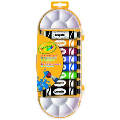 Фарби для малювання Crayola 8 красок в тюбике с кисточкой для рисования (7407)