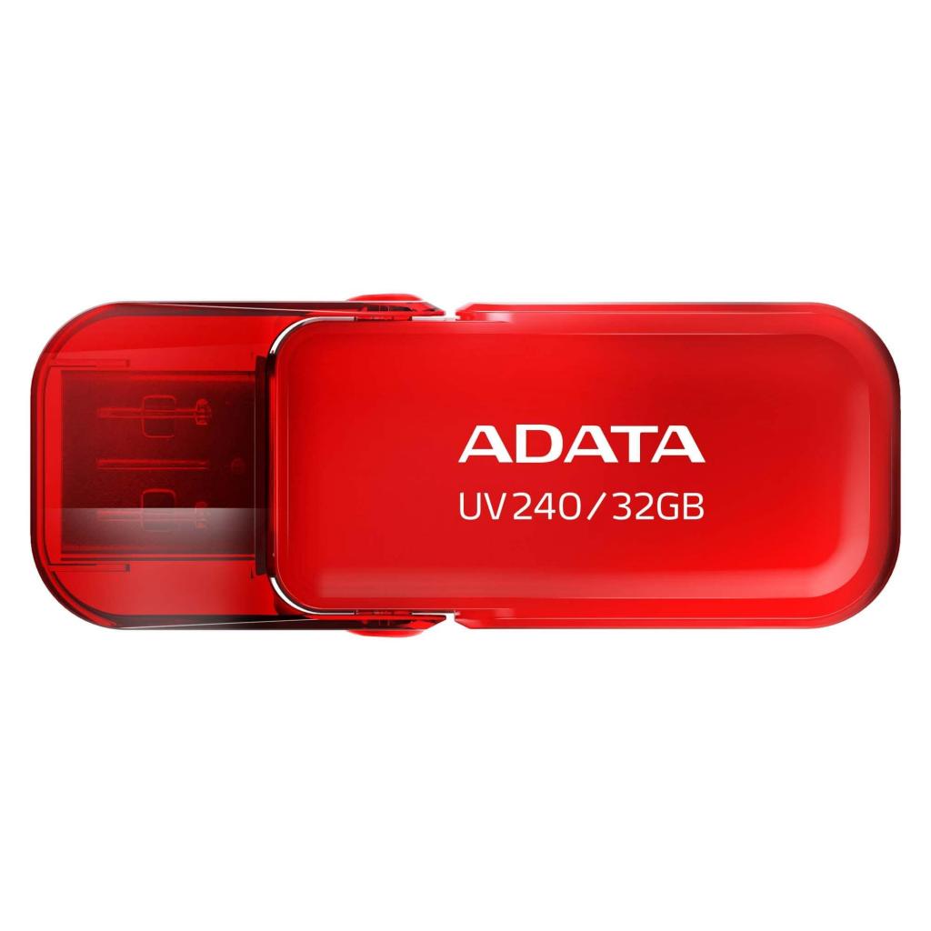 USB флеш накопичувач ADATA 32GB UV240 Red USB 2.0 (AUV240-32G-RRD)