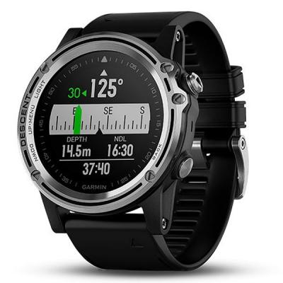 Смарт-годинник Garmin Descent MK1 Saphire Silver with Black Silicone Band (010-01760-10/30)