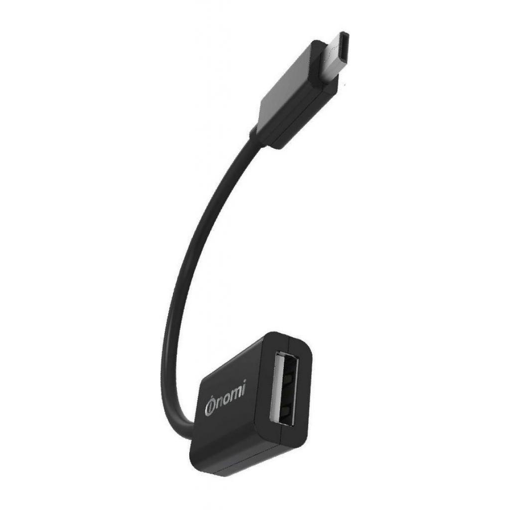 Дата кабель OTG 01m USB micro 0.1m Black Nomi (127729)