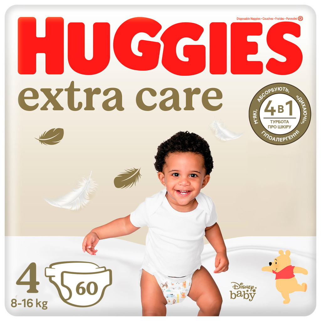 Підгузок Huggies Elite Soft 4 Mega 60 (5029053578118)