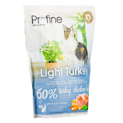 Сухий корм для кішок Profine Cat Light з індичкою, куркою і рисом 300 г (8595602517787)