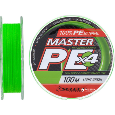 Шнур Select Master PE 100m Light Green 0.10мм 13кг (1870.17.02)