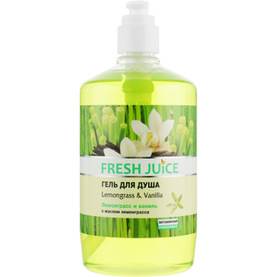 Гель для душу Fresh Juice Lemongrass & Vanilla 750 мл (4823015936135)